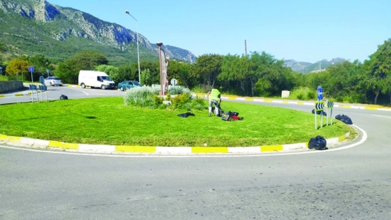 Kyrenia Municipality Park Gardens Department works continuously