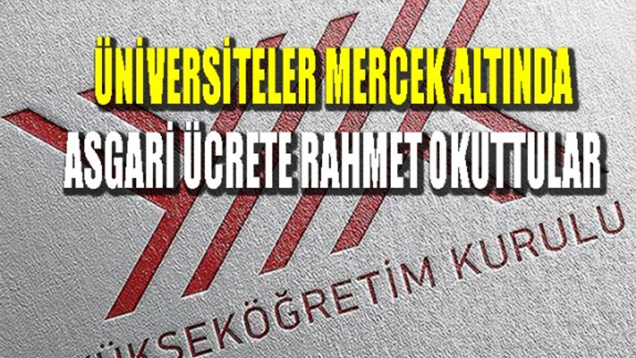 YÖK'ün vakıf üniversiteleri raporundan: Bin 336 lira maaşla akademisyen çalıştıran okullar var