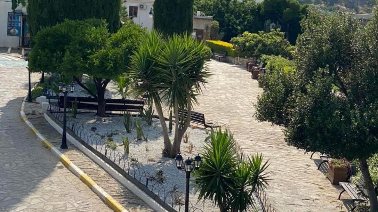 Arrangement in and around Bellapais Monastery