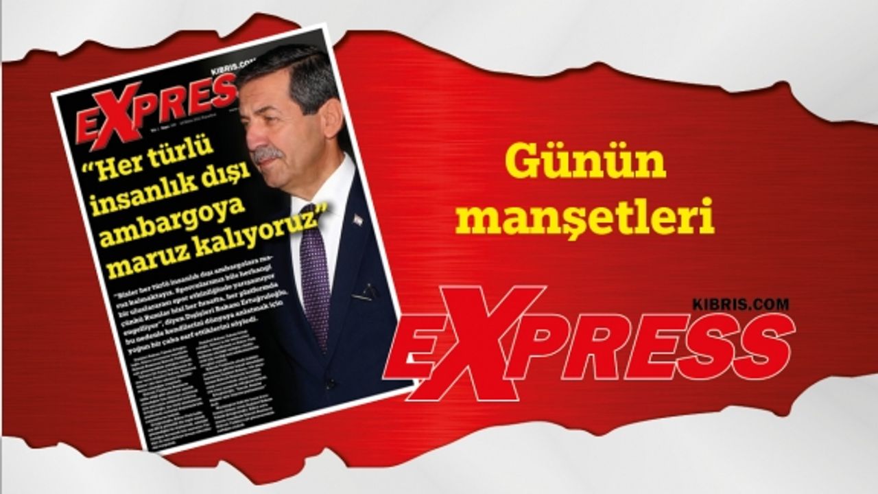24 Ekim 2022 KKTC- TC Gazete Manşetleri