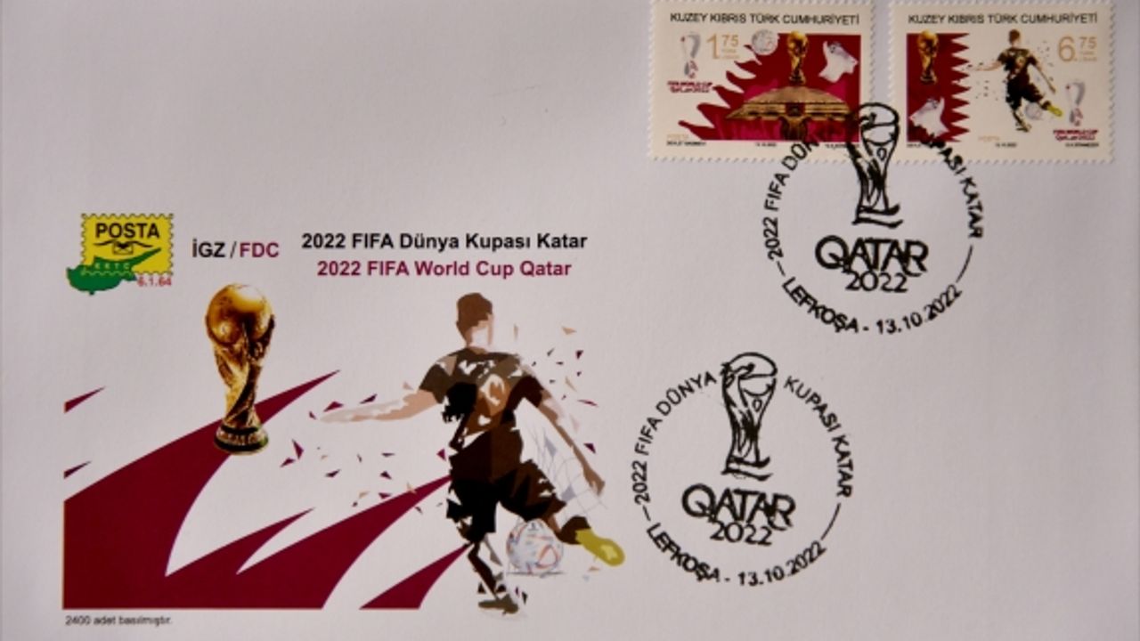Posta Dairesi'nin “2022 FIFA Dünya Kupası” konulu pul serisi yarın satışta