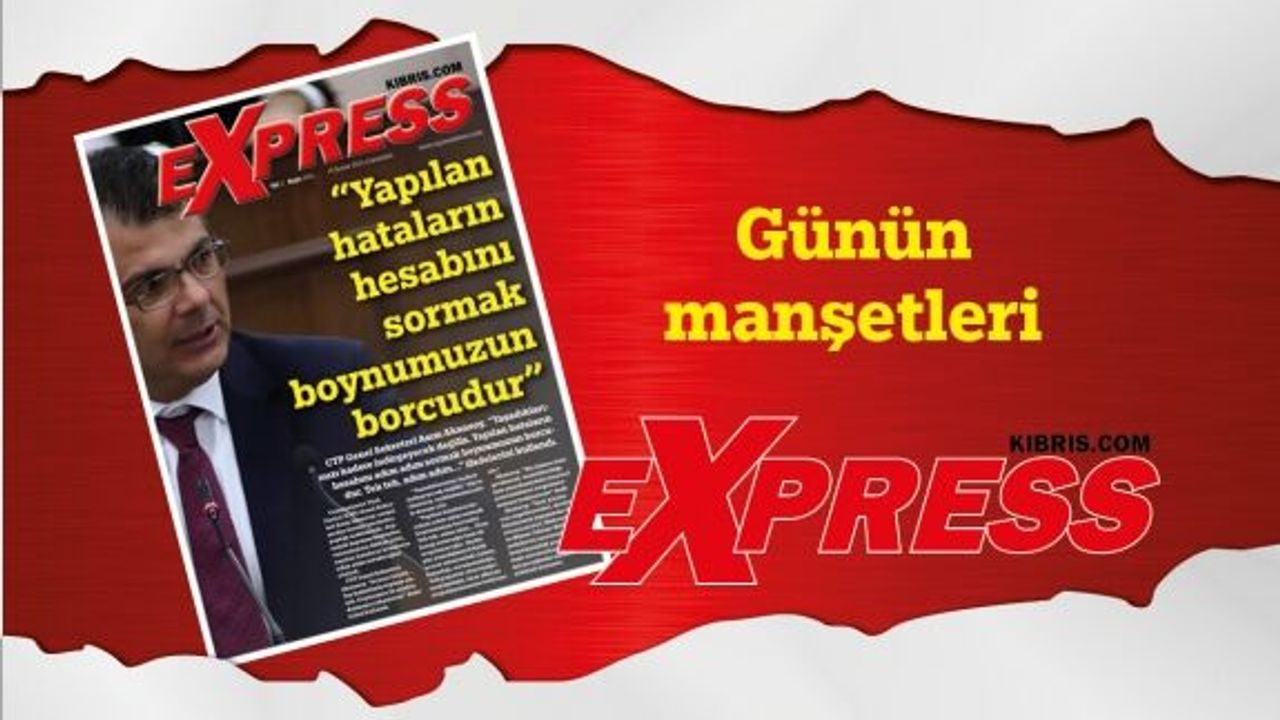 15 Şubat 2023 KKTC- TC Gazete Manşetleri