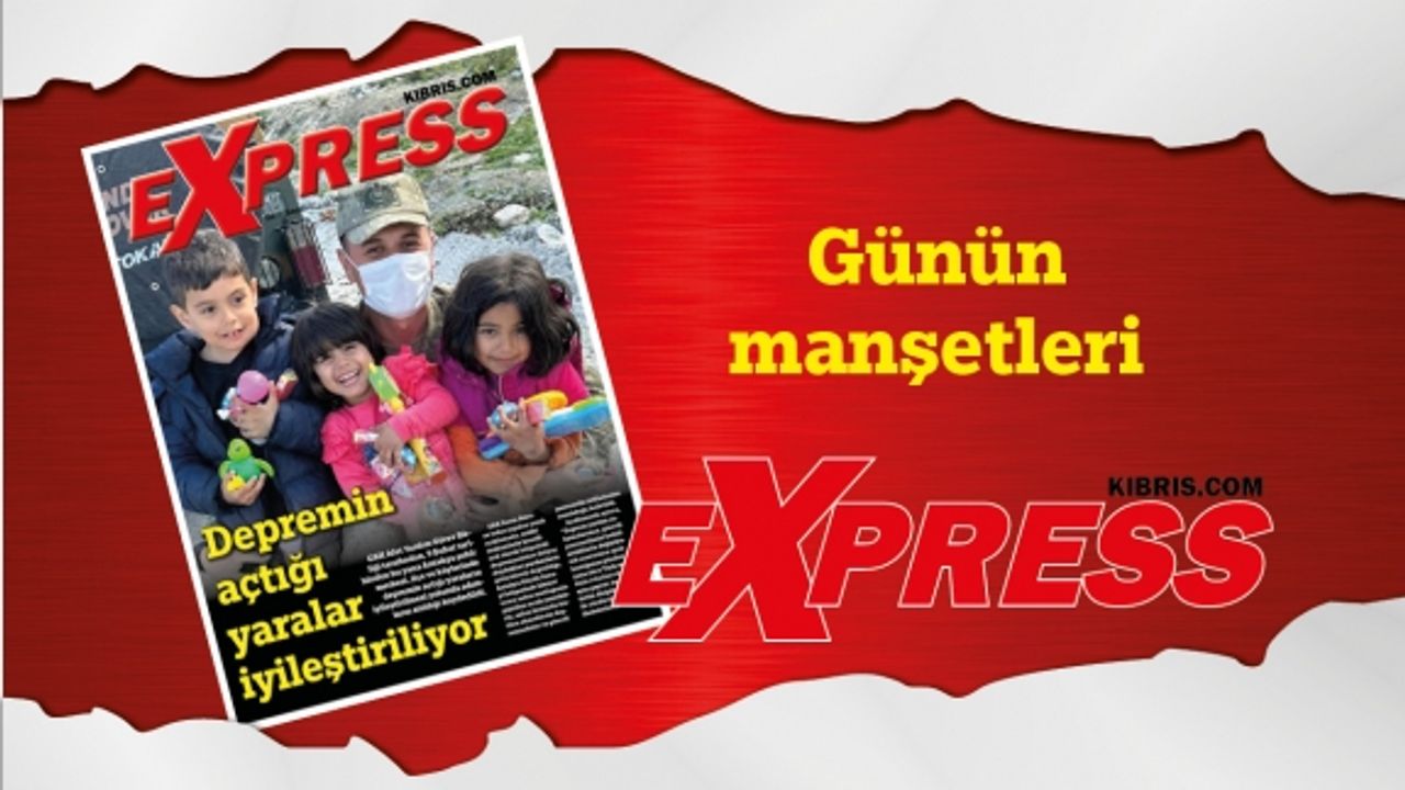 13 Mart 2023 KKTC-TC Gazete Manşetleri