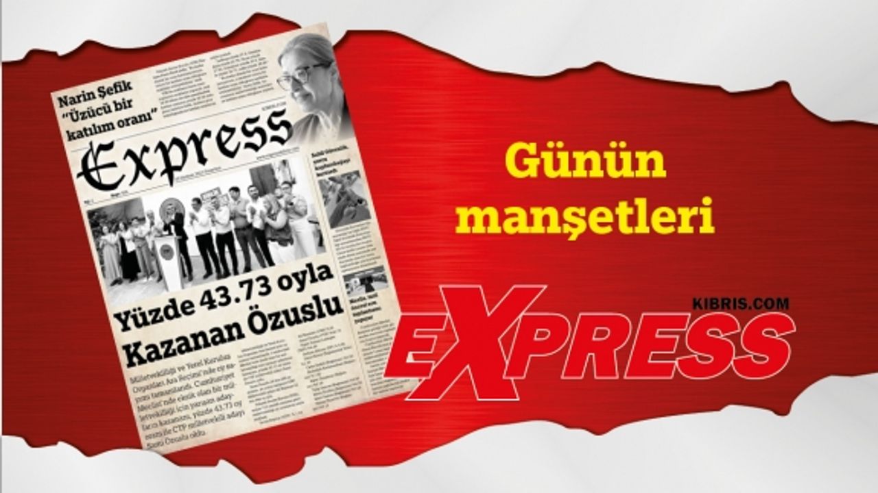 26 Haziran 2023 KKTC-TC Gazete Manşetleri