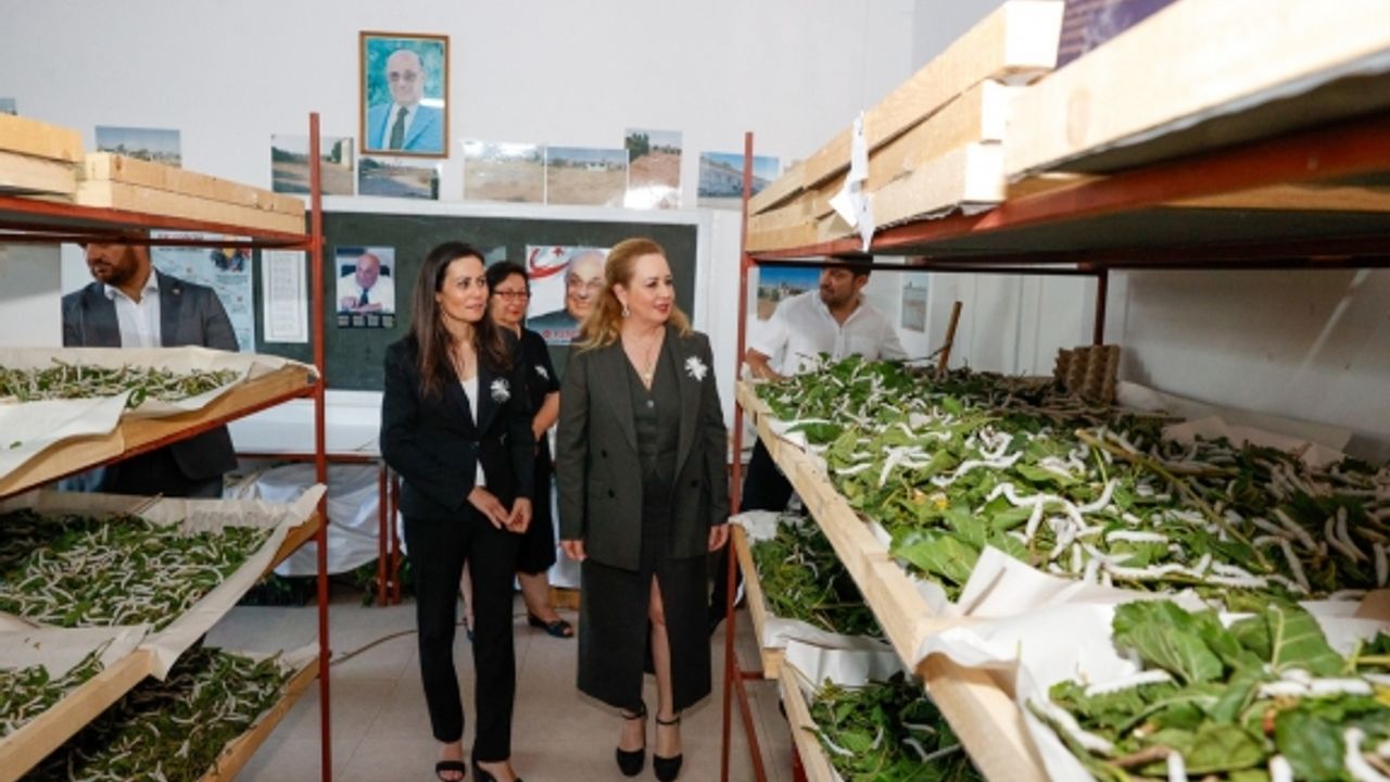 Sibel Tatar, Akçay’da kadın kursu sergisini ziyaret etti