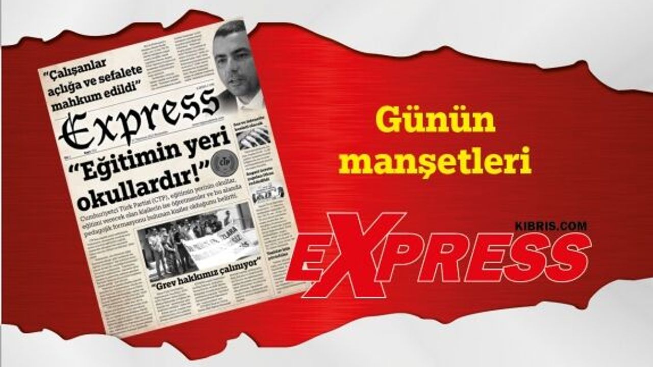 27 Temmuz 2023 KKTC-TC Gazete Manşetleri