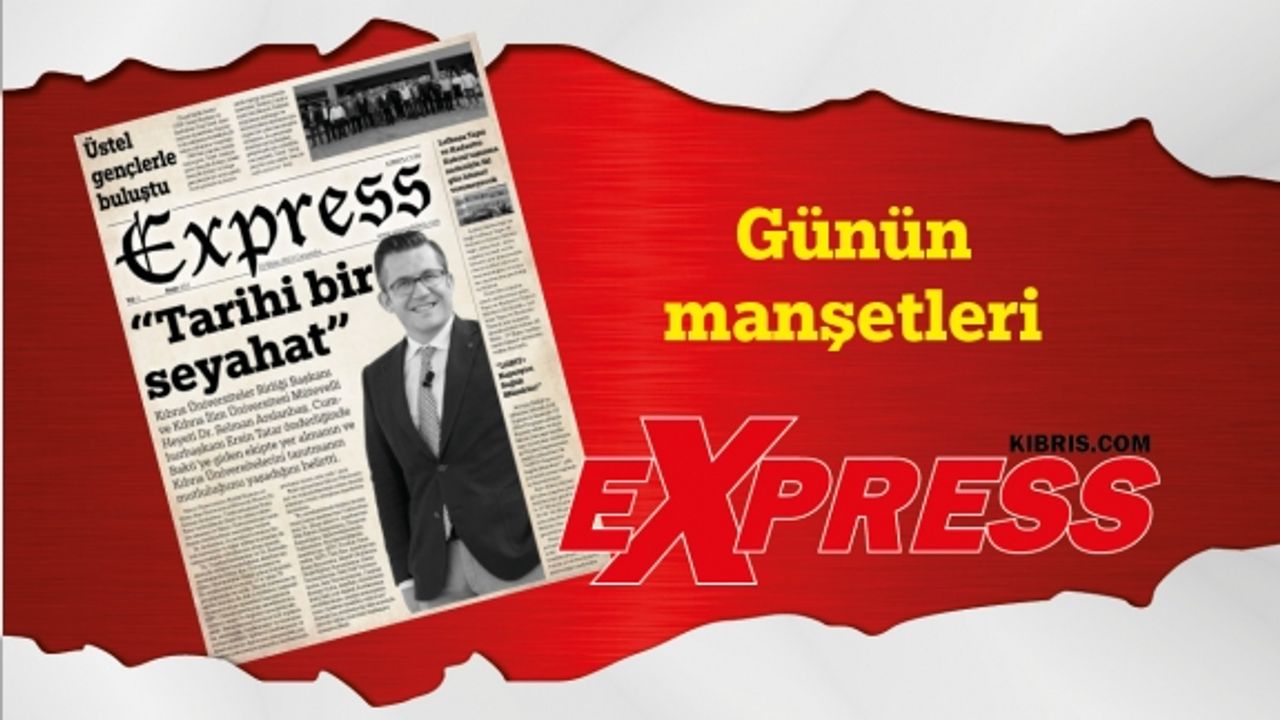 26 Ekim 2023 KKTC-TC Gazete Manşetleri