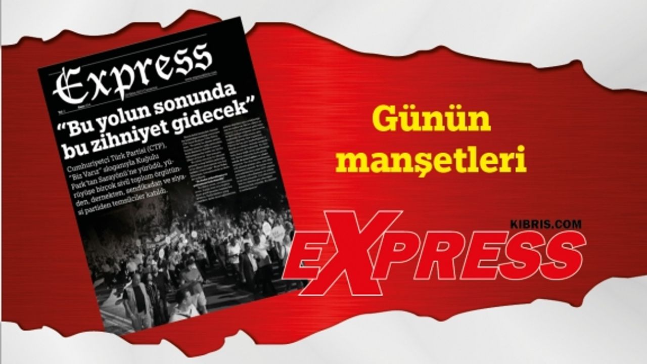 28 Ekim 2023 KKTC-TC Gazete Manşetleri