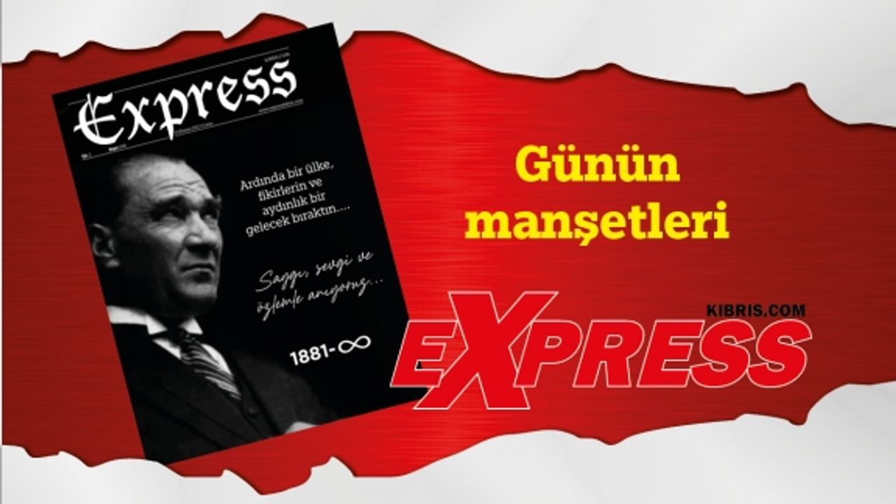 10 Kasım 2023 KKTC-TC Gazete Manşetleri