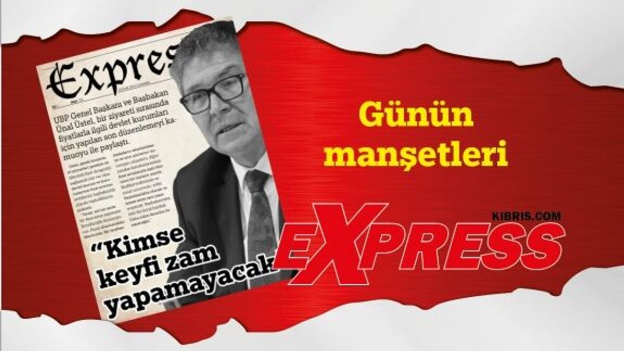 20 Ocak 2024 KKTC- TC Gazete Manşetleri