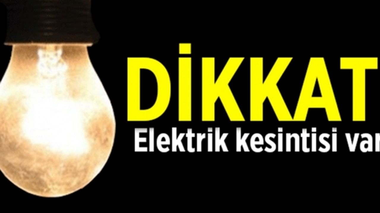 Lefkoşa'da bazı bölgelerde 30'ar dakikalık dönüşümlü elektrik kesintisi olacak!