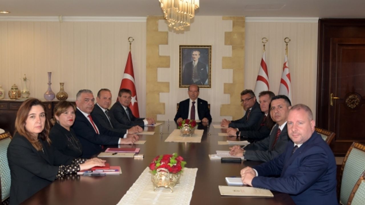 Tatar, Guterres görüşmesi öncesinde Mecliste temsil edilen siyasi parti başkanlarıyla görüştü... "Şu anki pozisyonumuzdan asla geri adım adım atmayacağız"