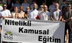 KTÖS, Milli Eğitim Bakanlığı önünde eylem yaptı: Okulları ve kadrolarını Eylüle kadar hazırlayın