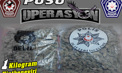 Pusu Operasyonu’nda bir kilo uyuşturucu ele geçirildi