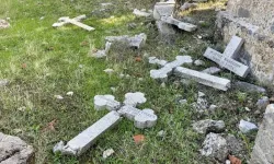 Lapta'daki tarihi Rum mezarlığı harabe halde