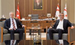 Cumhurbaşkanı Erhürman, Ankara Büyükelçisi Korukoğlu'nu kabul etti