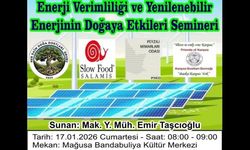 Enerji verimliliği ve yenilenebilir enerji konularıyla ilgili seminer düzenlenecek