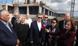 Başbakan Üstel Pamuklu Devlet Hastanesi inşaatında incelemelerde bulundu