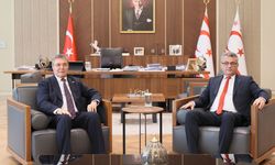 Cumhurbaşkanı Erhürman, Başbakan Üstel'i kabul etti