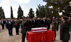 1964 yılında kaybolan Şehit Reşat Ahmet askeri törenle defnedildi