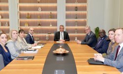 Cumhurbaşkanı Erhürman Lacroix'i kabul etti