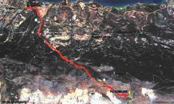 Dağ yolunda yol yapım çalışmaları başladı