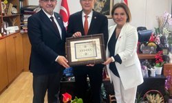 Zaimağaoğlu, TDK Başkanı Mert ile AÖA Başkanı Konedralı ile görüştü