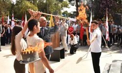 19 Mayıs Atatürk'ü Anma, Gençlik ve Spor Bayramı Haftası Gençlik Meşalesi'nin yakılmasıyla başladı