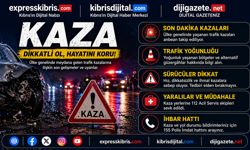 Gazimağusa'da kamyon sürücüsü zincirleme kazaya yol açtı: Park halindeki üç araca çarptı
