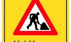 İskele - Çayırova bölünmüş anayol güzergâhında yol yapım çalışması