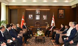 Başbakan Üstel, Türkiye İçişleri Bakanı Çiftçi'yi kabul etti