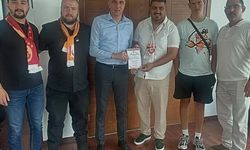 Galatasaraylılardan Amcaoğlu'na ziyaret