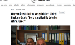 TAK'tan Hayvan Üreticileri ve Yetiştiricileri Birliği'nin iddialarına yanıt