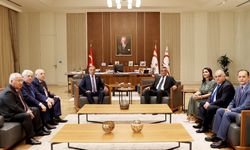 Cumhurbaşkanı Erhürman, Azerbaycan Dostluk Grubu heyetlerini kabul etti