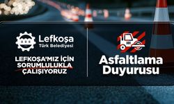 Lefkoşa'da yarından itibaren 16 Ağustos'a kadar asfaltlama yapılacak