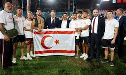 Meclis Başkanı Öztürkler Türk Dünyası Uluslararası Aba Güreşi Finallerini izledi