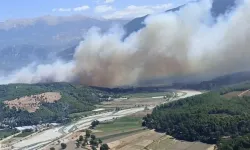 Muğla'da başlayan orman yangını Antalya'ya sıçradı