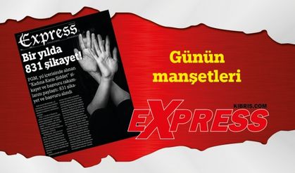 25 Kasım 2023 KKTC-TC Gazete Manşetleri