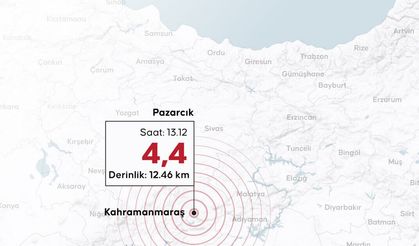 Kahramanmaraş'ta 4,4 büyüklüğünde deprem