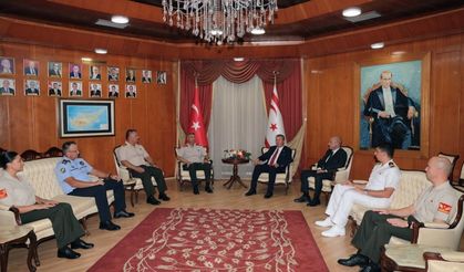 Başbakan Üstel, GKK Komutanı Tümgeneral Görgülü'yü kabul etti