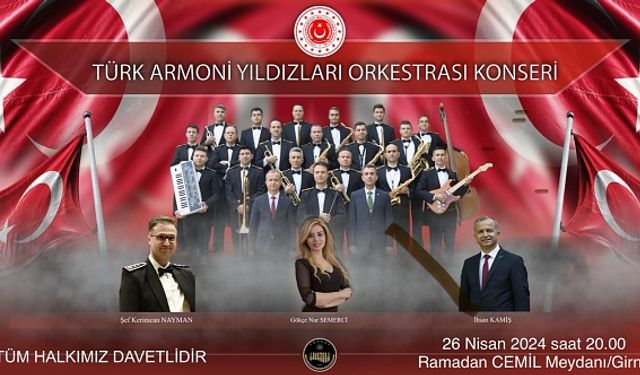 Türk Armoni Yıldızları Orkestrası, 26 Nisan Cuma günü Girne’de konser verecek