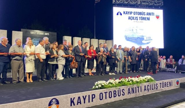 Kayıp Otobüs Anıtı açıldı