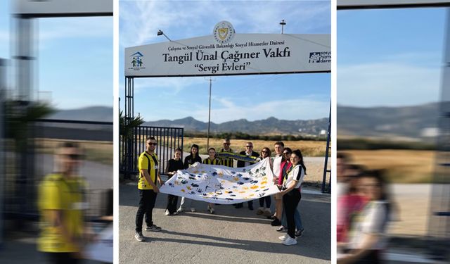 KKTC Fenerbahçeliler Derneği’nden Tangül Ünal Çağıner Sevgi Evleri’ne 23 Nisan ziyareti