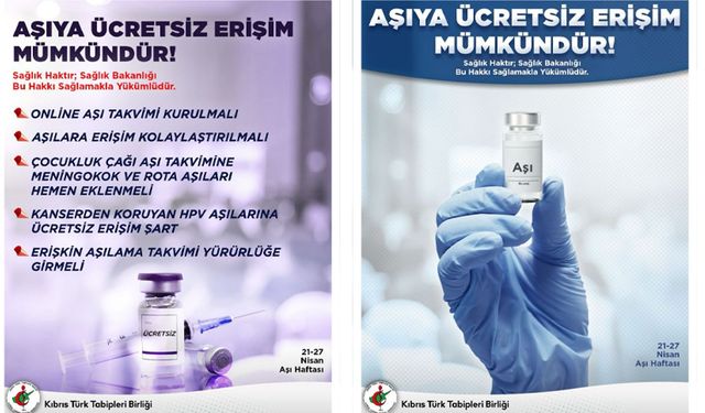 KTTB:"Aşı Herkesin Hakkı! Ücretsiz Olmalı"