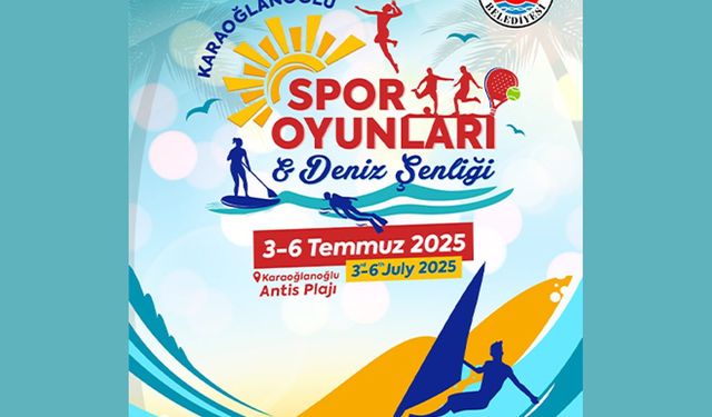 Karaoğlanoğlu Spor Oyunları ve Deniz Şenliği yarın başlıyor