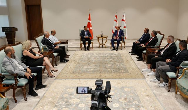 KTSYD Yönetim Kurulu, Cumhurbaşkanı Tatar’ı ziyaret etti