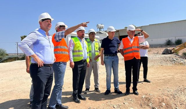 Tarım Bakanı Çavuş, Güzelyurt soğuk hava deposu inşaatını yerinde inceledi