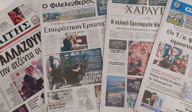 Fileleftheros gazetesi 'İlk Sınav Kıbrıs Sorunuyla İlgili Genişletilmiş Görüşme'