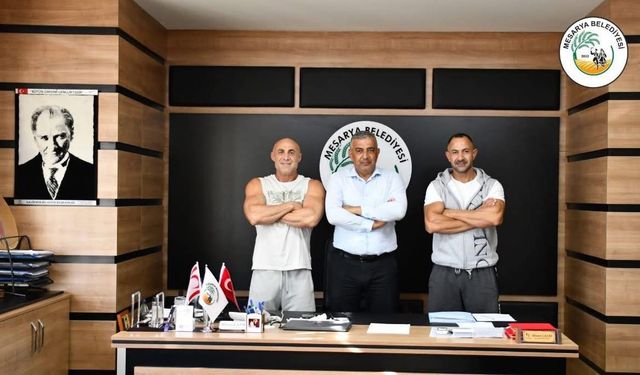 Mesarya Belediyesi, sporcuları ağırladı