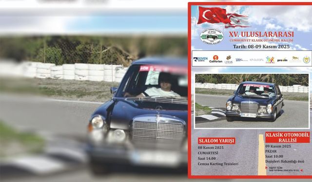 15'inci Uluslararası Cumhuriyet Klasik Otomobil Rallisi Lefkoşa'da yapılıyor